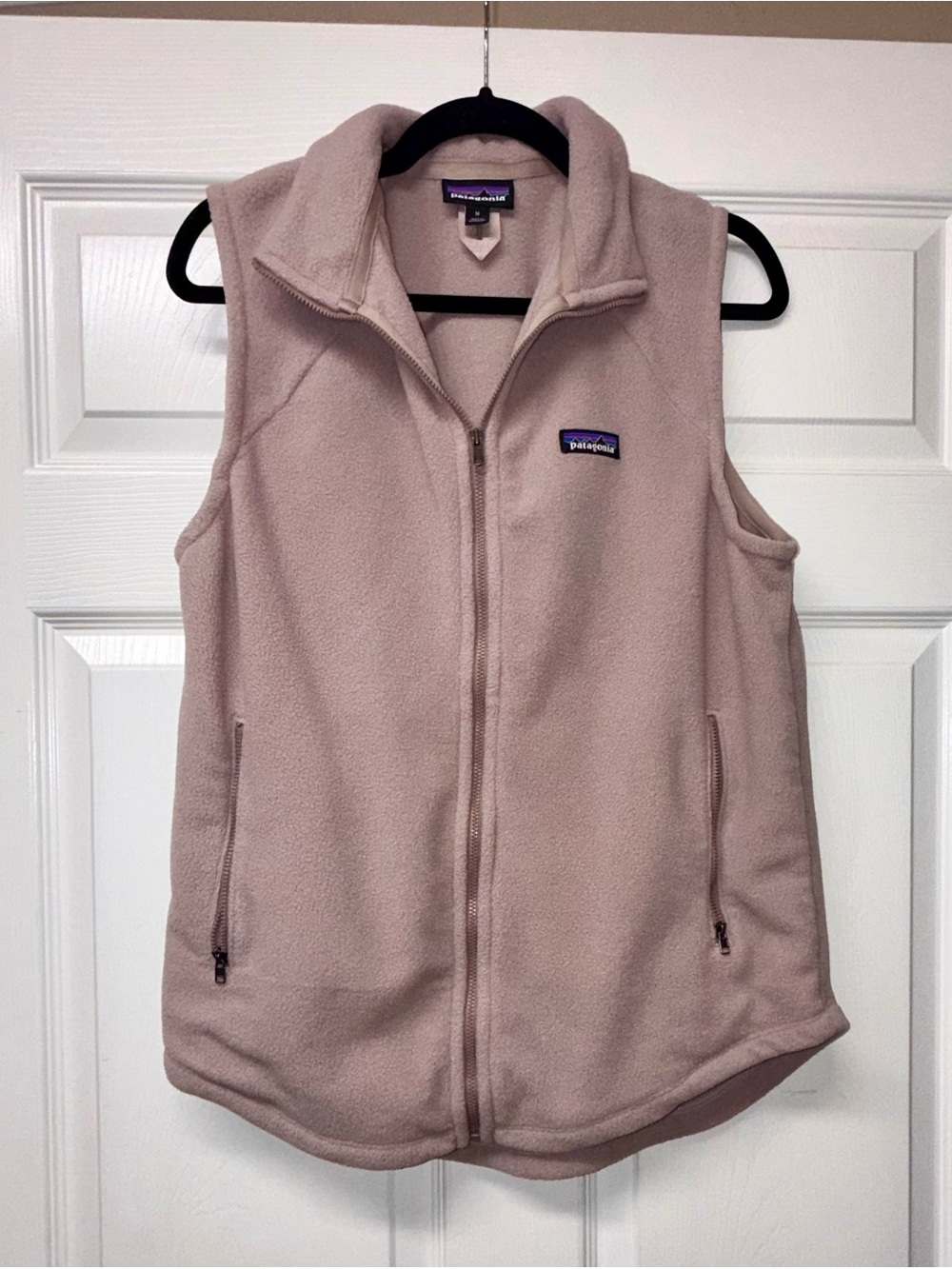 Patagonia Women’s Classic Blush Pink Full Zip Microdini Fleece Vest | Size: M